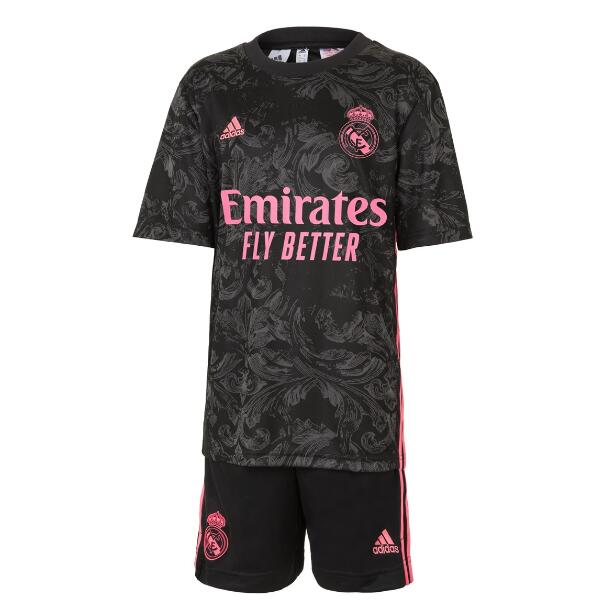 Real Madrid Kids Third Away Soccer Kits Shirt With Shorts 2020/21